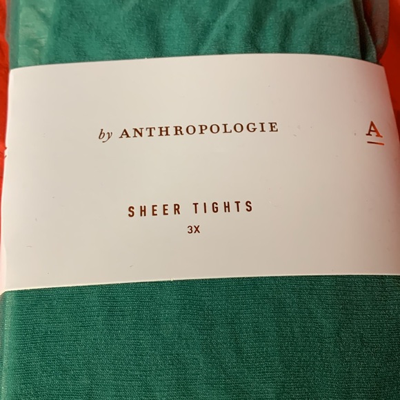Anthropologie Sheer Tights green 3 X - Picture 3 of 3